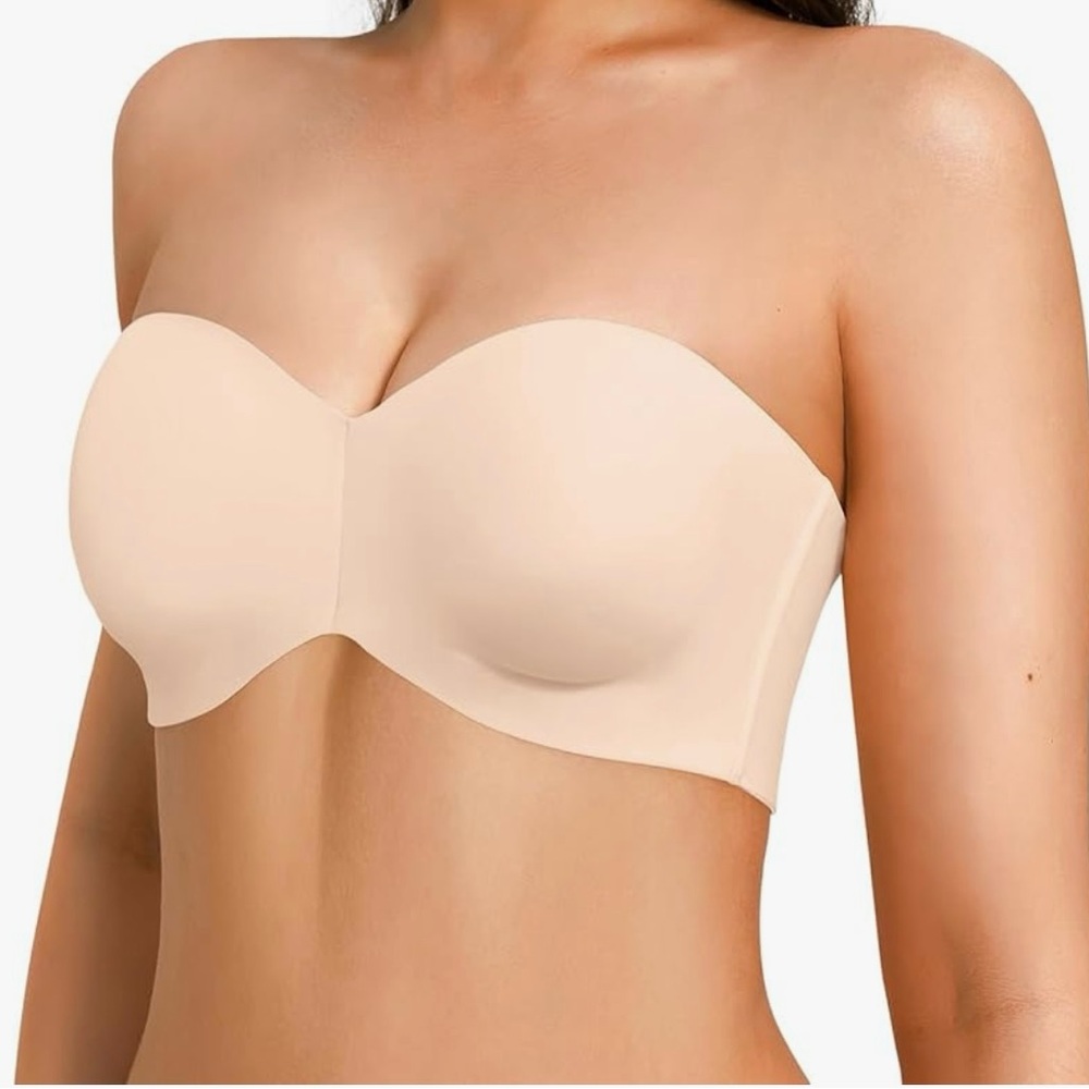 NWT Popilush Strapless Push Up Minimizer Unlined Underwire Bra 38D